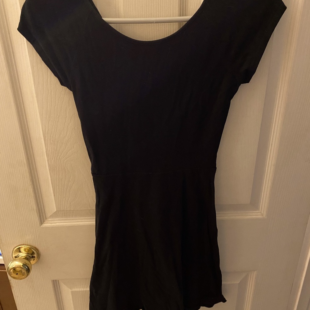 Black mini dress